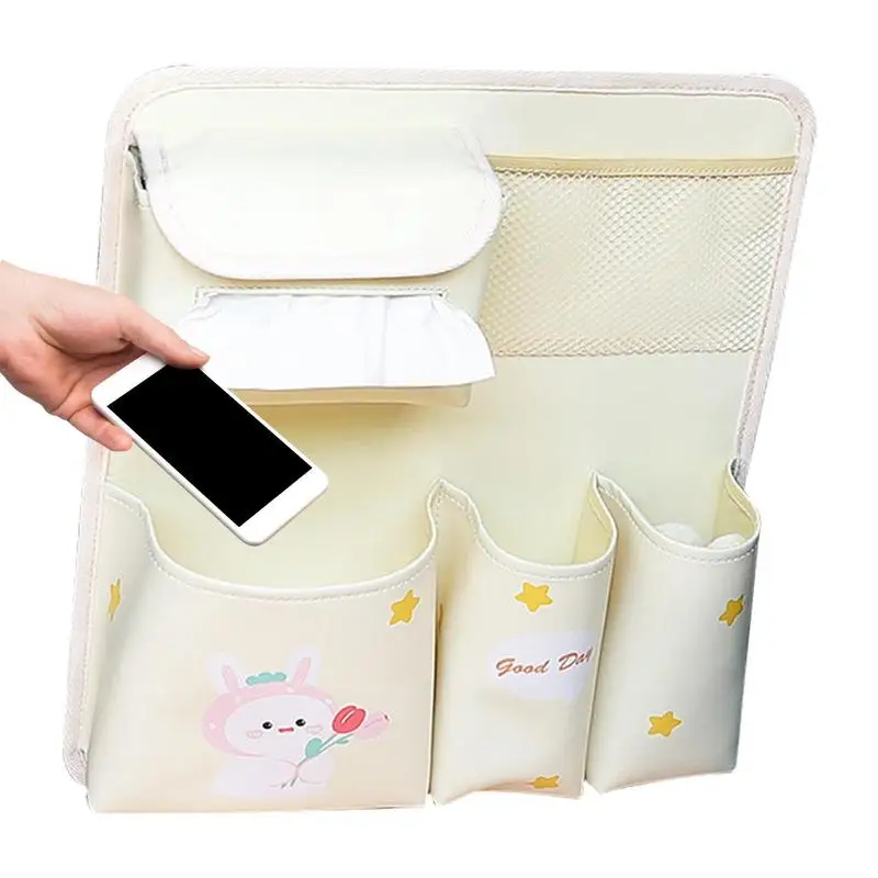 

Женская сумка-Органайзер для автомобиля, заднее сиденье автомобиля, протектор сиденья, противоударный коврик с несколькими карманами