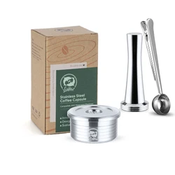 Reusable Stainless Steel Coffee Capsule Pod Filters (1pcs1T1S)