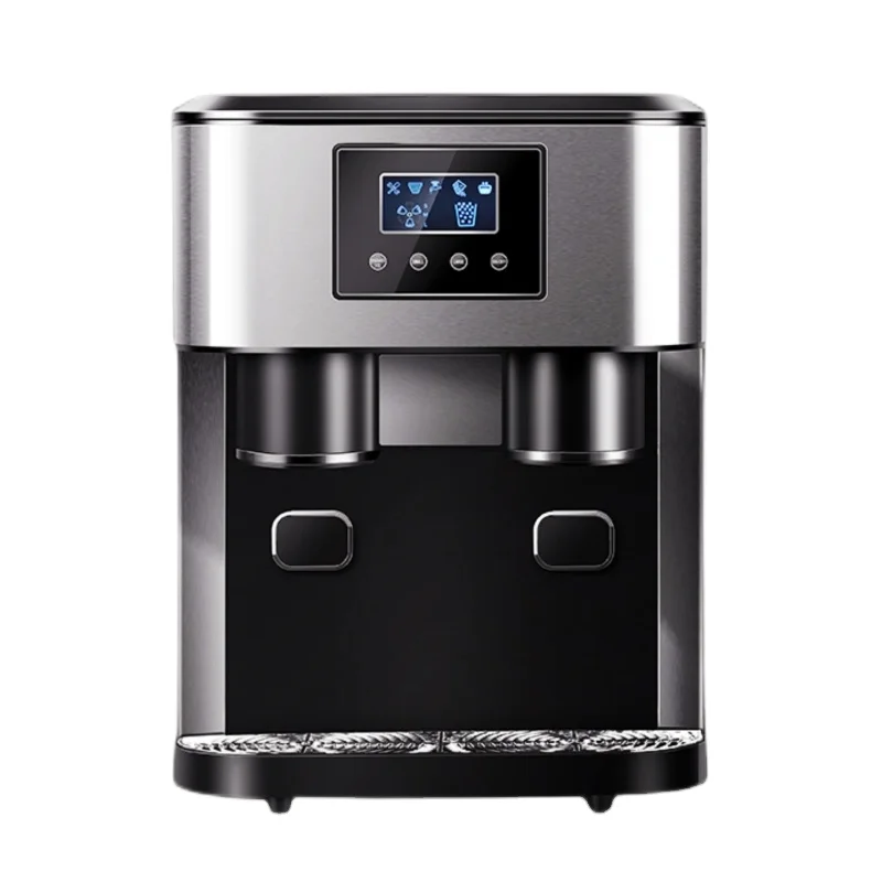 3 in 1 Ice Makers Countertop Self-cleaning Water Dispenser with Crushed Ice Machine 33lbs for Home Kitchen Office
