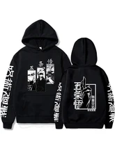 New Japan Anime Jujutsu Kaisen Gojo Satoru Printed Hoodie Loose Streetwear Pullovers Tops Long Sleeves Unisex Sweatshirts Winter 