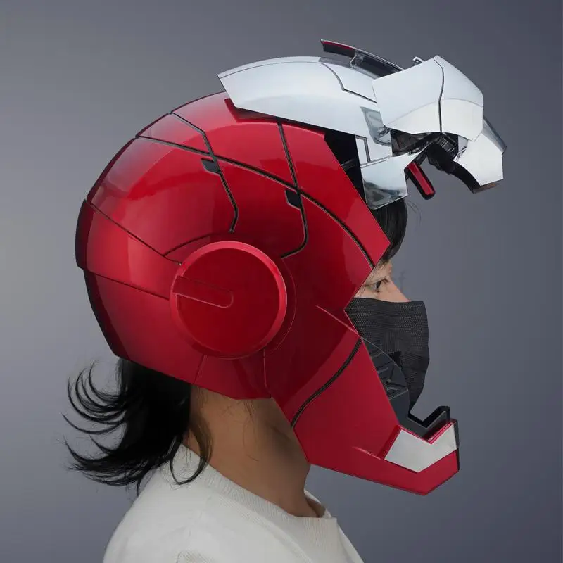 2024 New 1:1 Marvel Iron Man Mk5 Electric Helmet Multi-piece