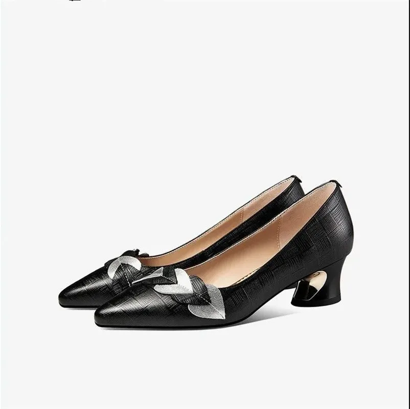 

Женские милые туфли с острым носком, черные клетчатые туфли-лодочки без застежек на квадратном каблуке, офисные туфли для вечерние, E6514, весна-лето