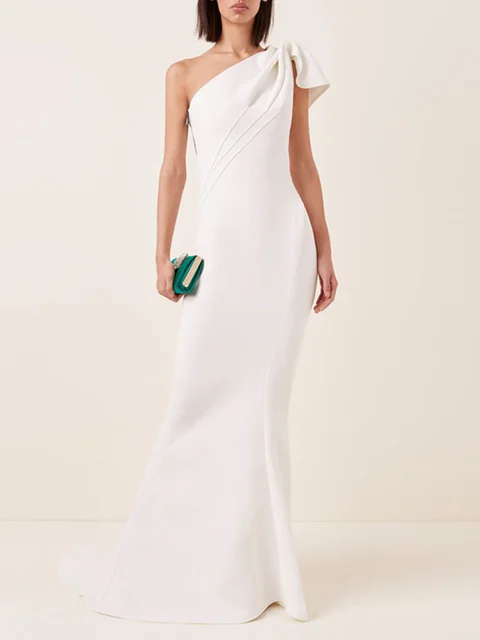 Maticevski Victoire Asymmetric Gown in White | Lyst