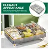 1 set of Snacks Plate Appetizer Platter Dish Household Fruit Desserts Candy Plate Dried Fruit Snack for Party Pastry Nuts Dish 5