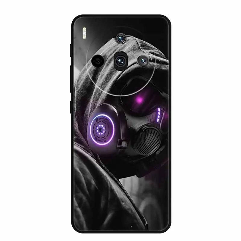 Sleek Black Silicone Fashion Phone Case – 6.78 Soft Back Cover