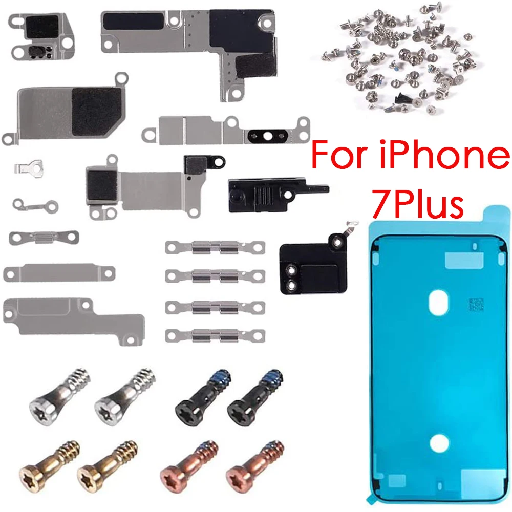Фото Для iPhone 7 7Plus 8G 8 Plus Полный комплект маленький металлический внутренний кронштейн защитная пластина + полный винт + экран водонепроницаемый №4