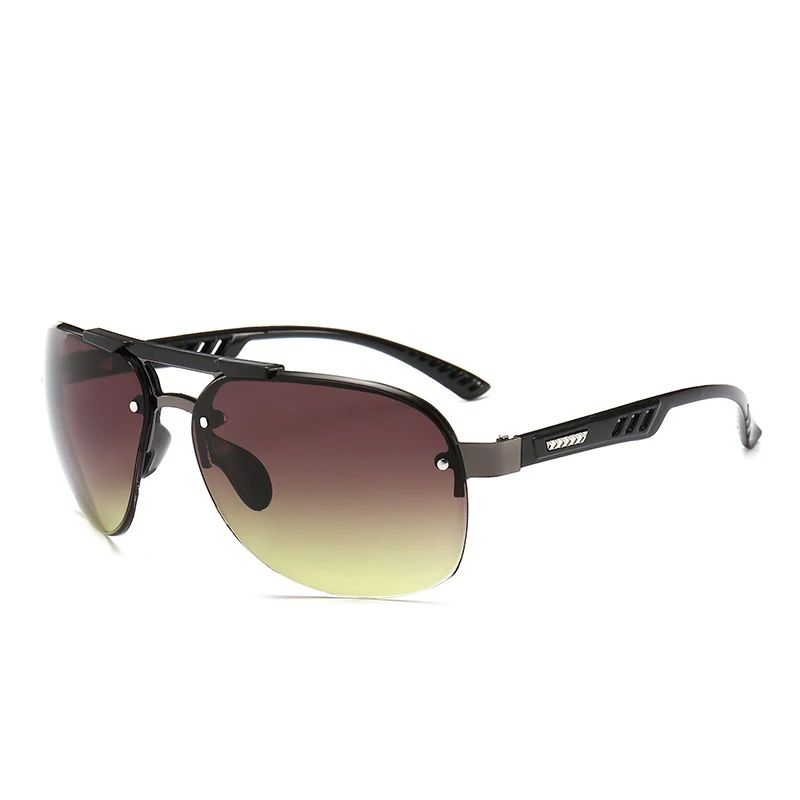Fashion Men Vintage Metal pilot Sunglasses Classic Large Frame Brand Sun Glasses Fishing Driving Eyewear Men/Women