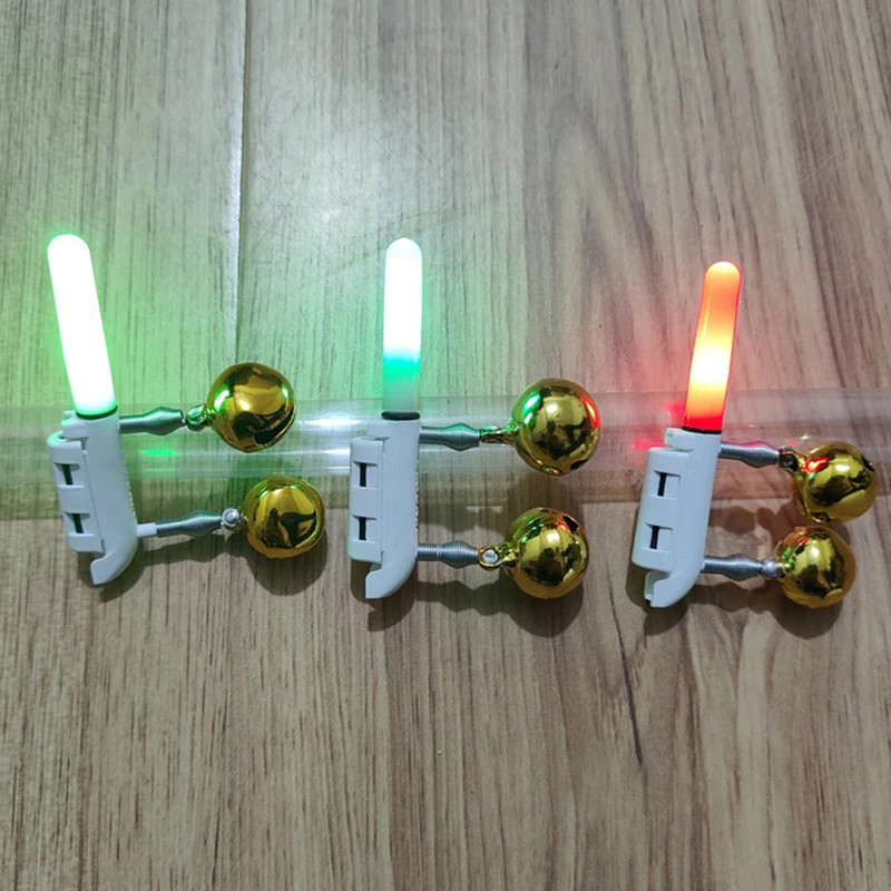 Spinning Fishing Accessory Bell Double Headed Throwing Rod Light LED