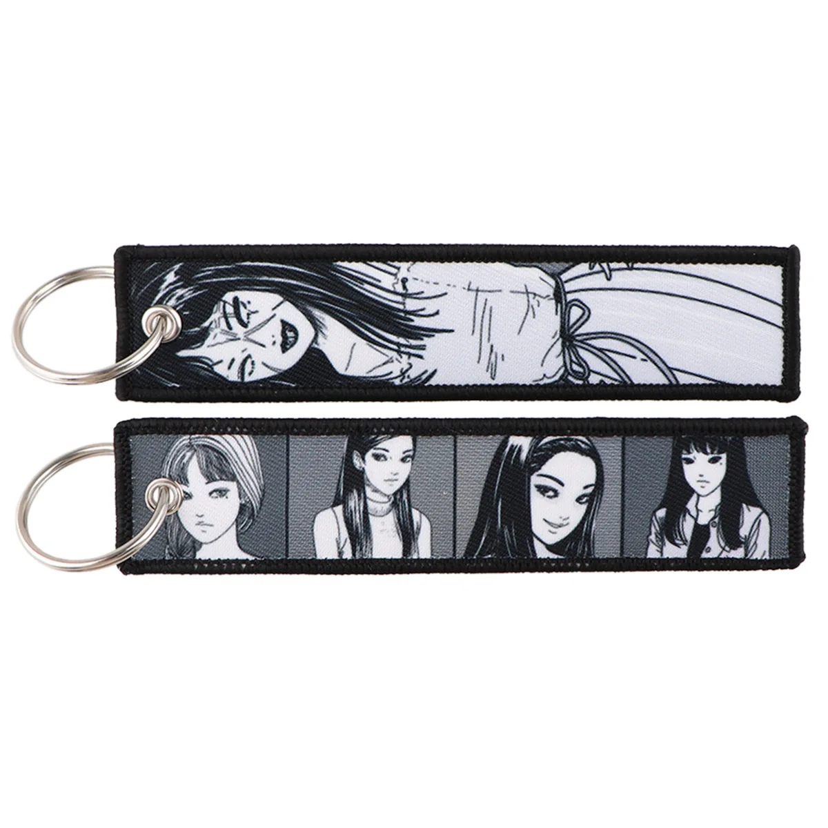 Embroidered Anime Cartoon Keychain - Stylish Keyring Holder and Pendant Accessories