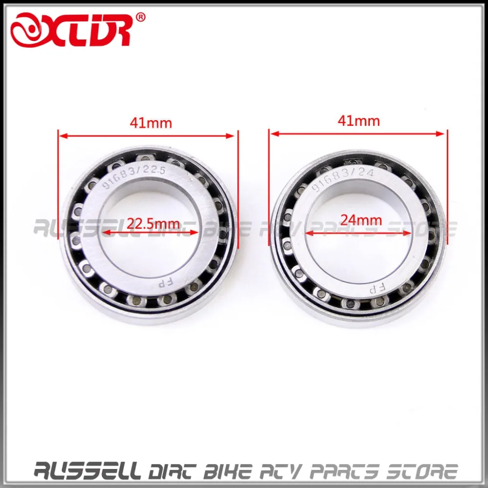 41mm 22.5mm 24mm Steering Stem TAPER Bearings For Honda CRF50 50cc 90cc 110cc 140cc 160cc Dirt Pit Pro Bike 91683 91683/24
