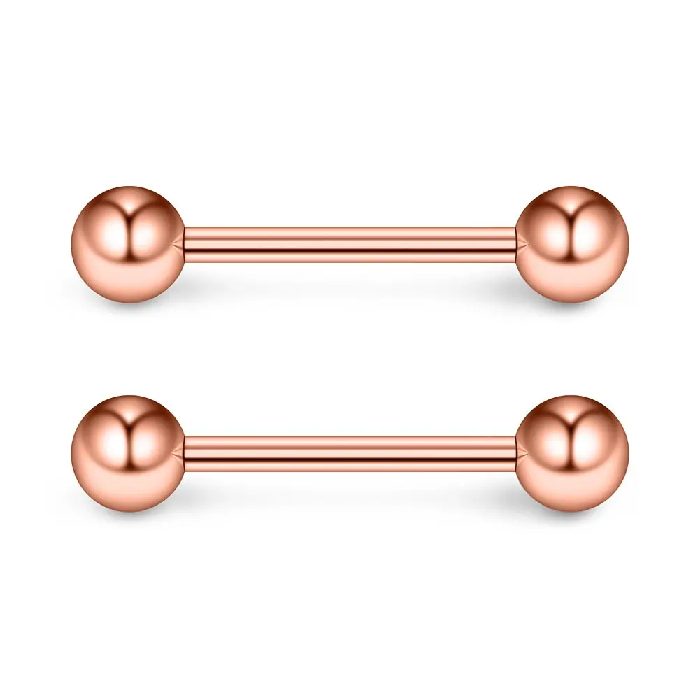 CM Crareesi Mania Piercing Téton Goutte D'Eau Double Chaîne 14G – Acier 316L, Zircon Rouge, Sexy Et Élégant !