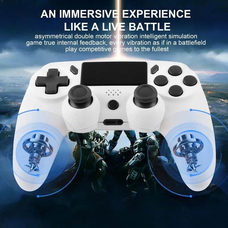 2026 NEW HOT Wireless Gamepad With 6-axis Gyroscope PC Joystick touchpad Dual Vibration For PS5 PS4 PC Multi-function Controller