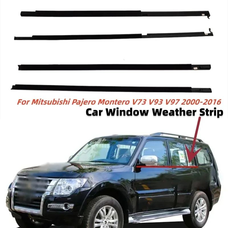 자동차 창 유리 Weatherstrip 측면 도어 외부 몰딩 트림 씰링 벨트 Mit..