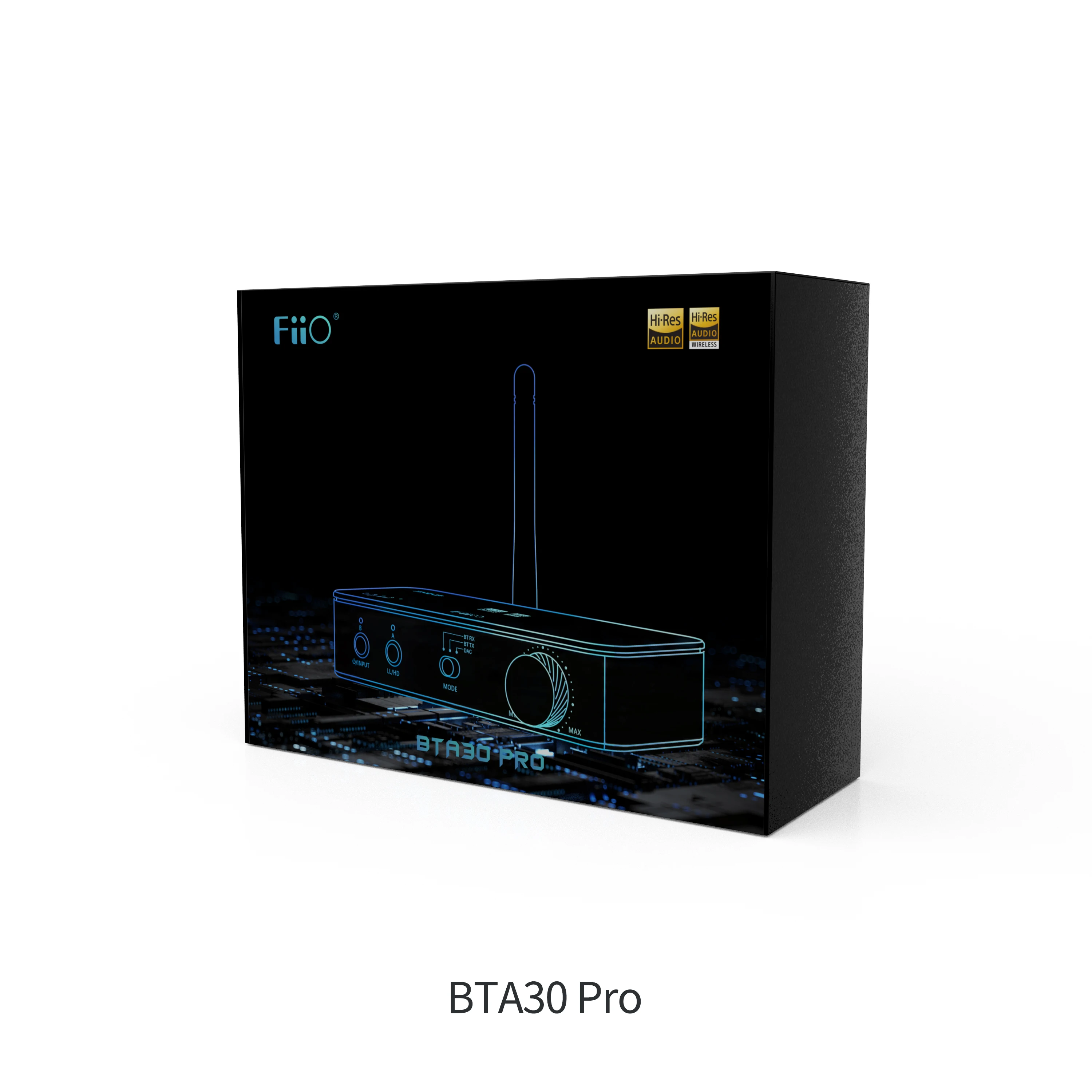 FiiO BTA30PRO Receptor Bluetooth Transmisor portátil estéreo inalámbrico de  alta resolución aptX/LDAC DSD256 óptico/coaxial/salida de línea para