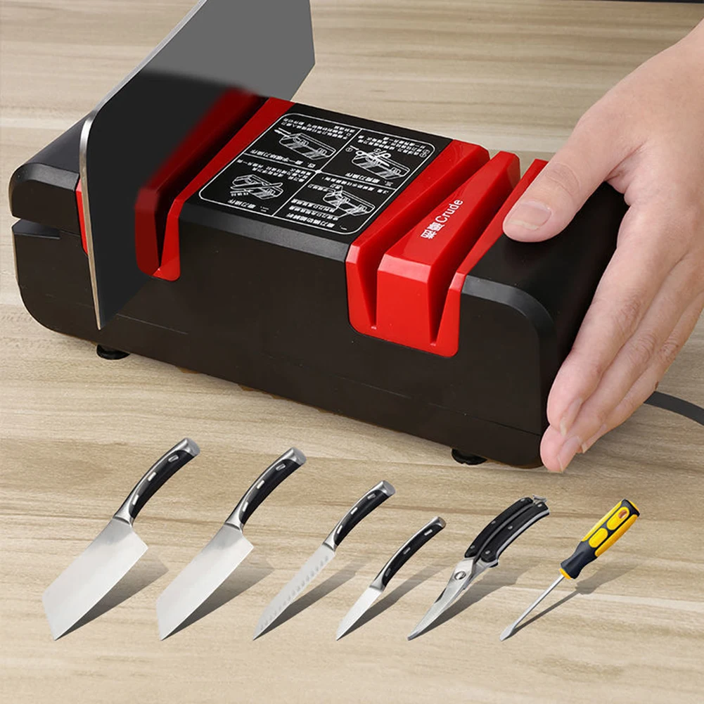

4-Stage Knives Sharpener USB Quick Sharpening Machine Multipurpose Knives Sharpening Tool Knife Sharpener Electric Sharpener