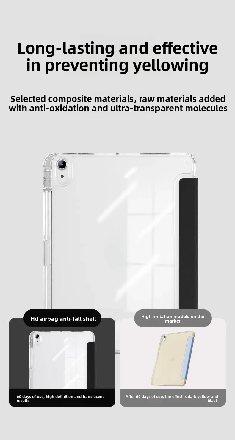 Für IPad Schutzhülle mit mehreren magnetischen Befestigungen, Y-Fold 10 Air5 Pen Slot Pro11 Acrylschale – Detail 2