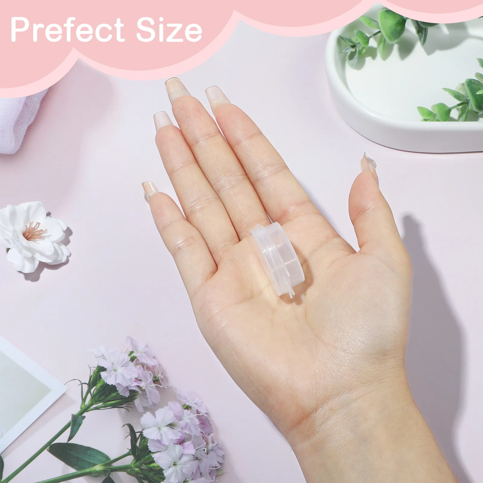 100Pcs 5g Make Up Jars Mini Sample Bottle Sealing Pot Face Cream Container Plastic Transparent Case Salad Sauce Portable Box