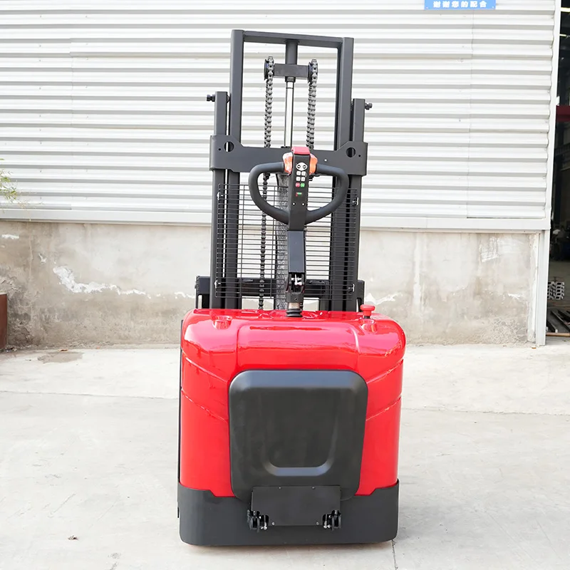Carrelli Elevatori Elettrici da 1,5 e 2 Tonnellate, Altezza di Sollevamento 2m, 3m, 4m, Stacker Elettrici a Piattaforma - immagine 2