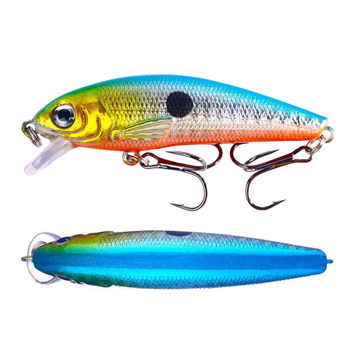 1pc Fishing Lure Minnow 7.5/8g Topwater Artificial Bait 3D Eyes Plastic Wobblers Tackle Pesca Far-casting Magnet System