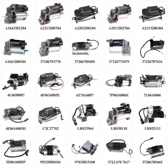 any models brand new made in china air suspension pumps air compressor air pump fit to mercedes/audi/BMW /land- rover 1