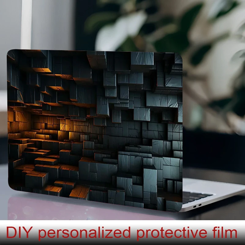 2개의 노트북 스티커 링 보호 필름. DIY 스크래치 방지 스티커 스킨 노트북 3D наклейки на телефон 애플 스티커 맥북 에어용
