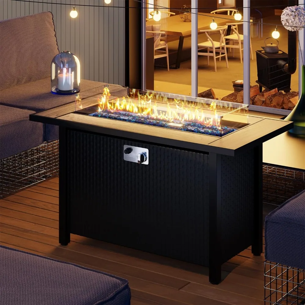 45 Inch Propane Fire Pit Table w 2