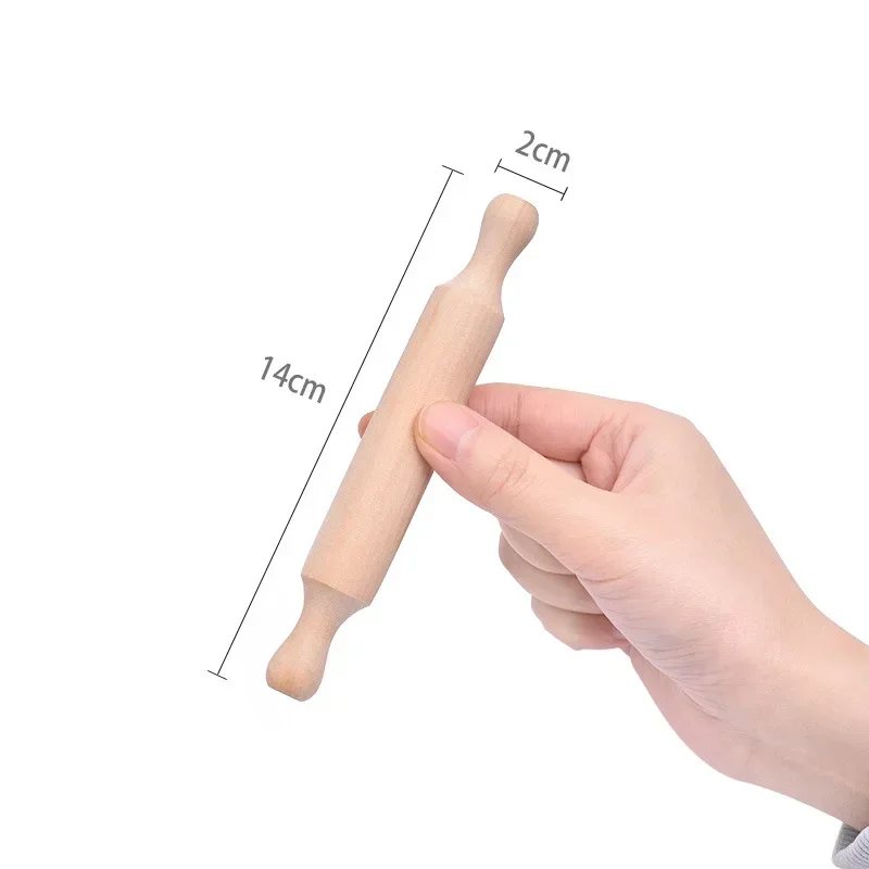 15 Mini Mattarelli In Legno - 15 Cm Per Bambini, Fondente E Pasta Fatta In Casa - Foto 14