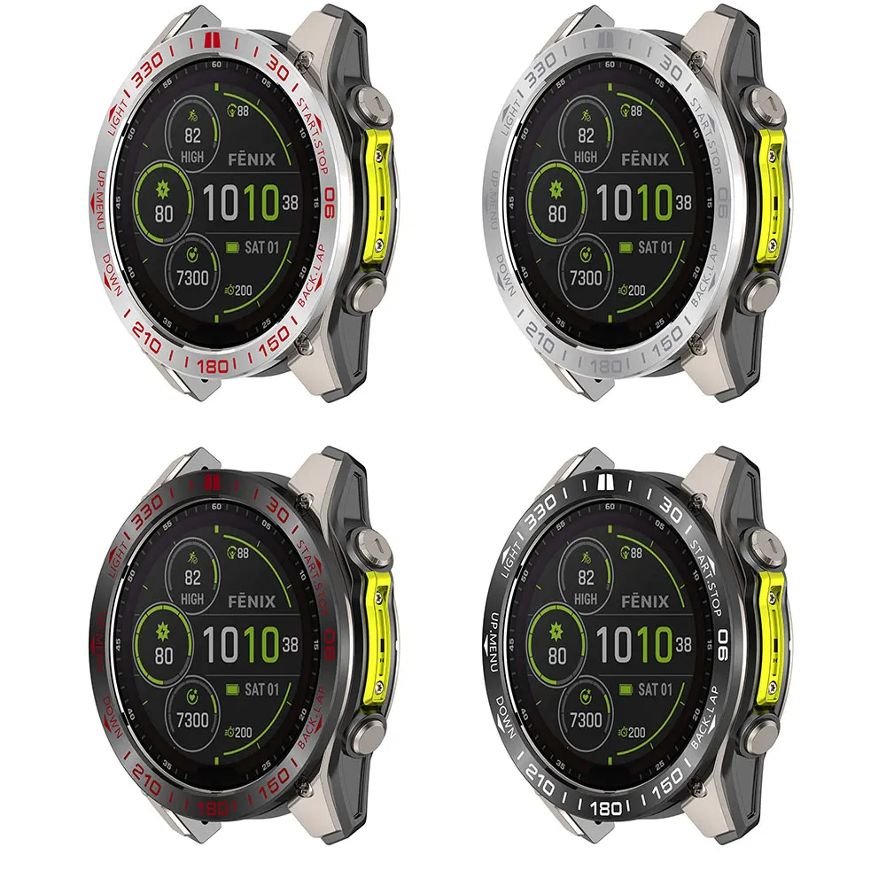 Premium Stainless Steel Bezel Watch Protector Ring - Durable Metal Cover