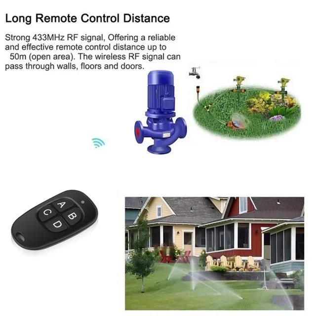 5-20pcs 433MHz Remote Control Universal Garage Remote 4 Buttons Duplicator Controller Replacement Wireless Car Keys for Garage 6