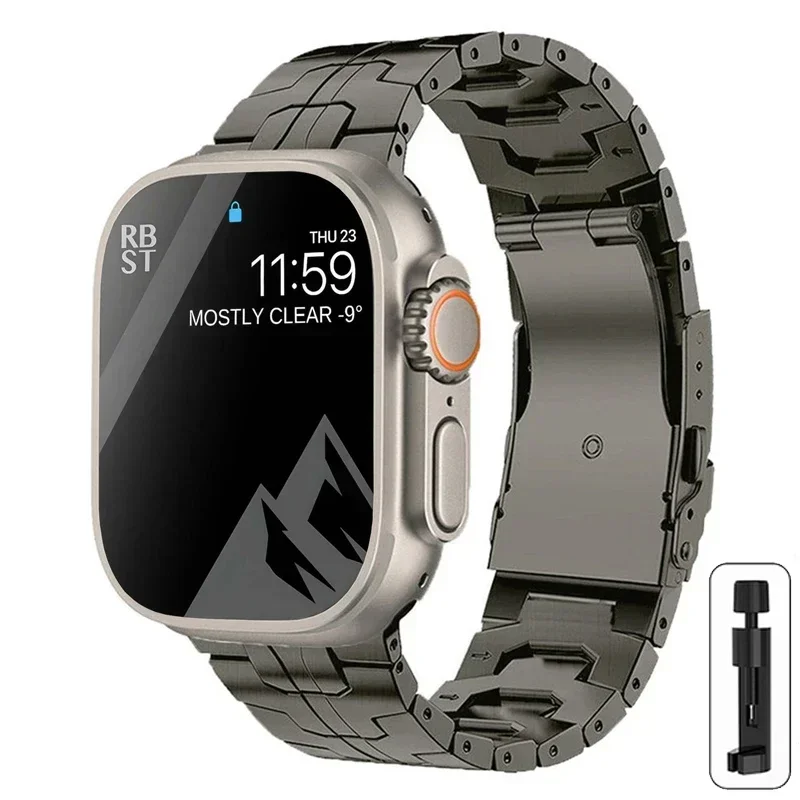 Luxury Men's Titanium Bracelet Strap