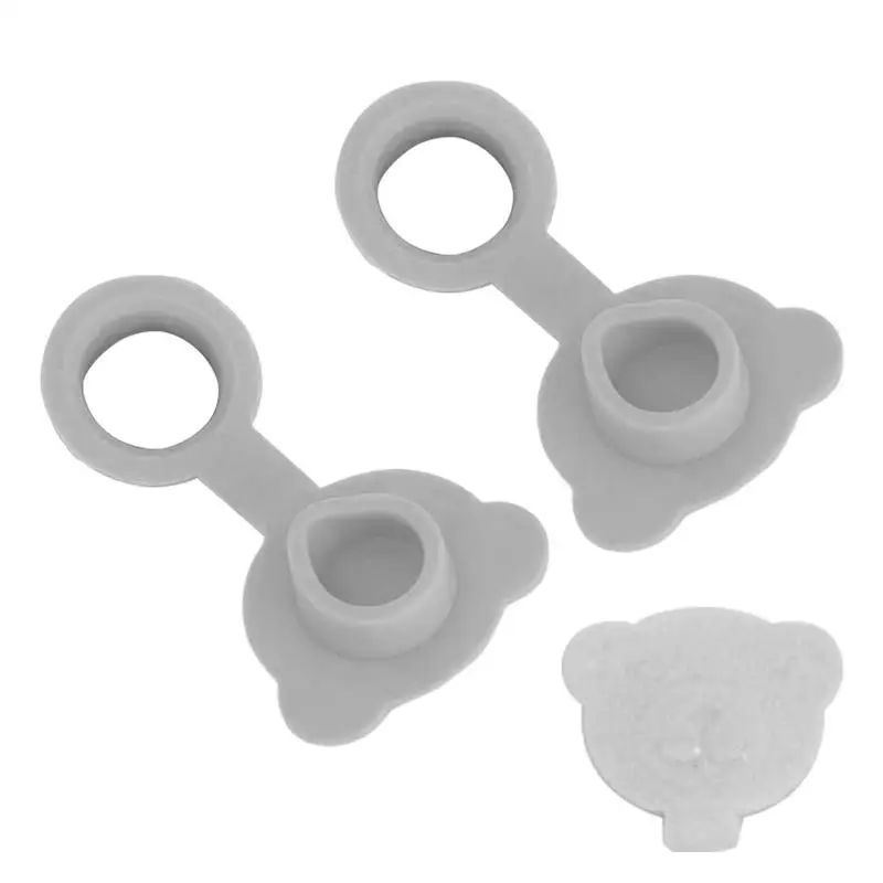 3.5x4x1.5cm Tub Stopper 2pcs Universal Silicone Drain Plug Hair Stopper Bathtub Flat Suction Cover for Kitchen Bathroom