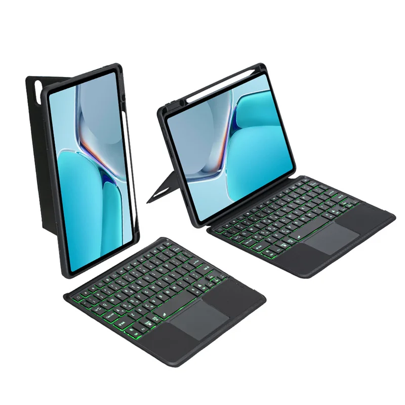 caso 2021 DBY-W09 l09 backlight touchpad espanhol russo árabe teclado capa