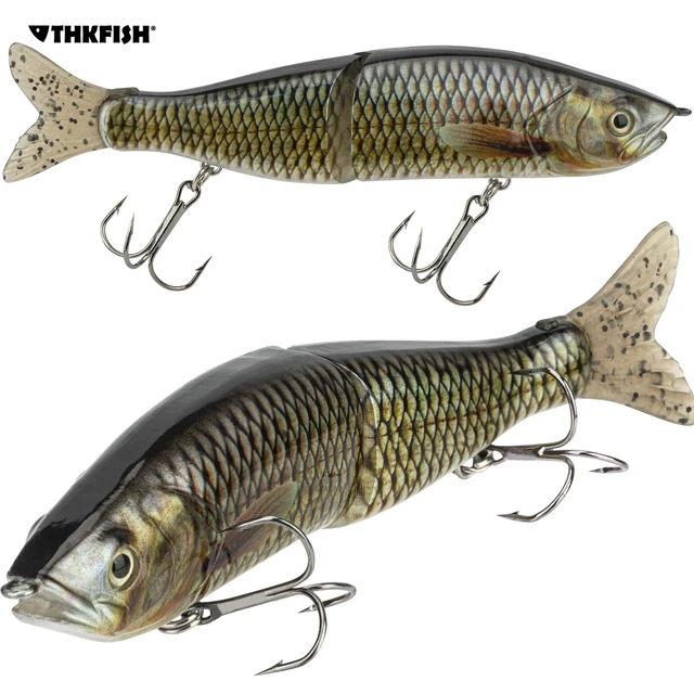 THKFISH 2 Joint Swimbaits Lures for Bass Fishing Multi Jointed Swimbait Hard  Slow Sinking Swimming Lures Swim Panfish Sunfish - AliExpress