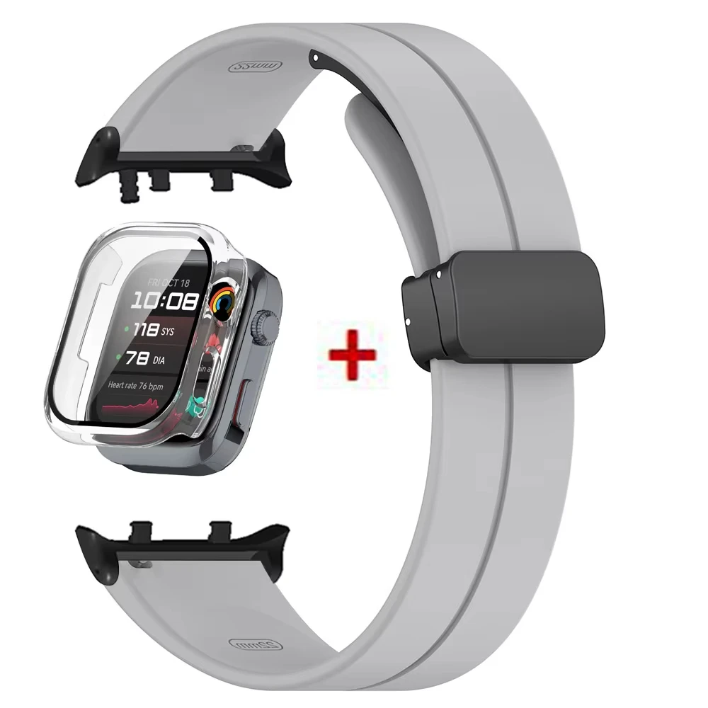 Premium Protective Bumper Case & Magnetic Silicone Strap
