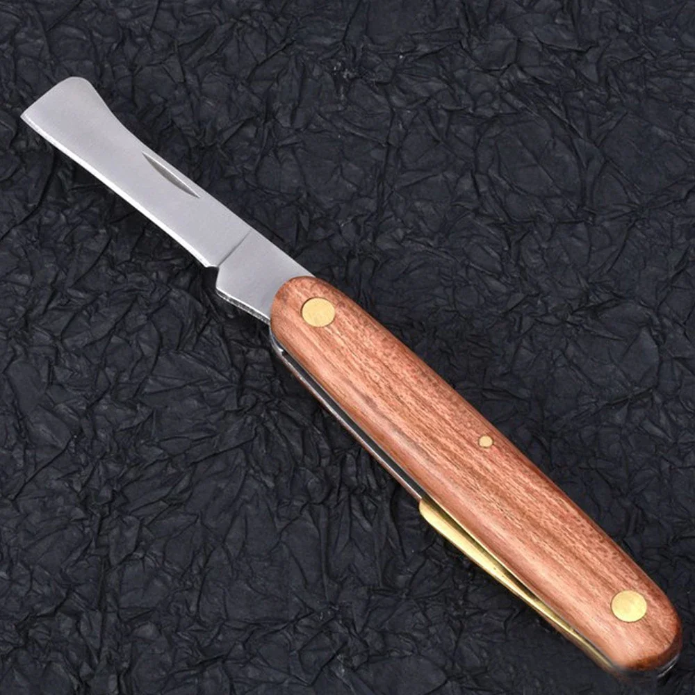 Foldable Wooden Handle Branch Cutter Seedling Tree Garden Supplies Garden Hand Tools Pruning Knifes Grafting Cutter grafting knife