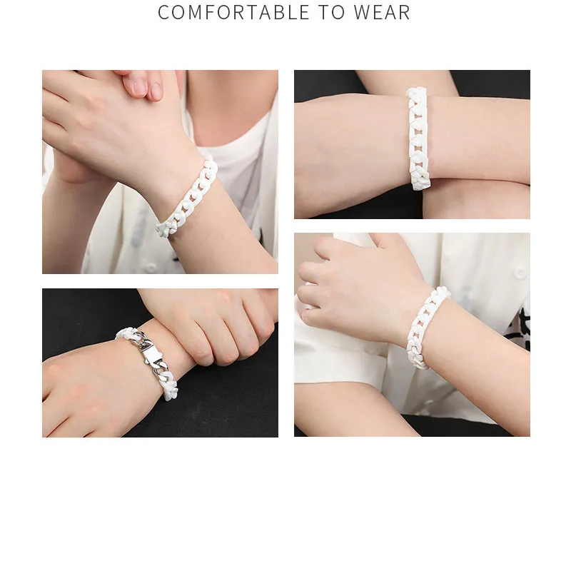 Bracciale Catena Maglia Cubana con Cuori | Scintille Shop