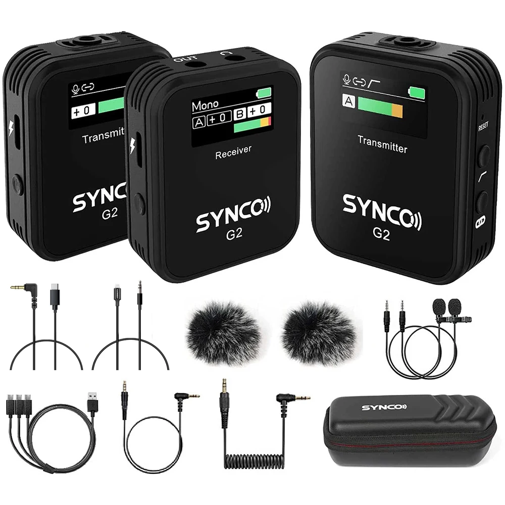 G2 G2A1 G2A2 Microphone Wireless Lavalier Microfone Mic System for Smartphone Ta