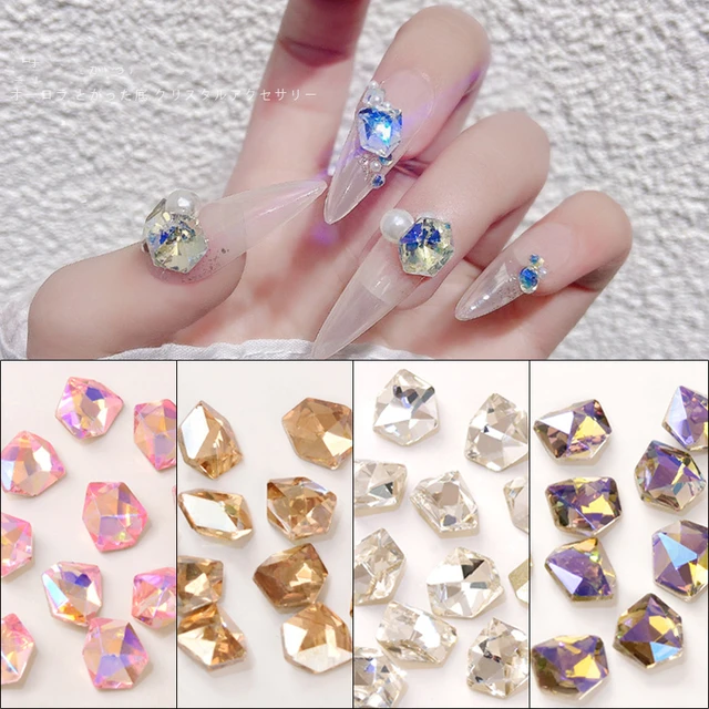 10pcs 8mm 10mm Heart Shape Crystal High Quality Glitter Glass Rhinestones  Different Color Nail Rhinestone 3d Diy Rhinestones - Rhinestones &  Decorations - AliExpress