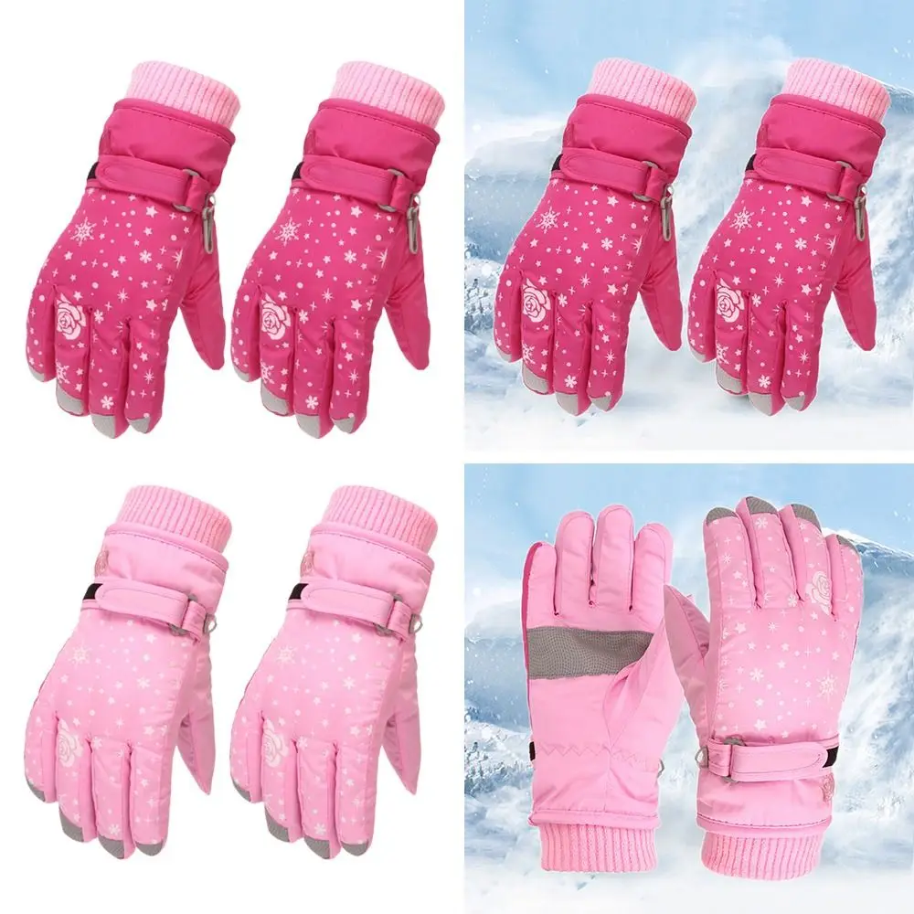 Waterproof Windproof Kids Ski Gloves Cycling Mittens