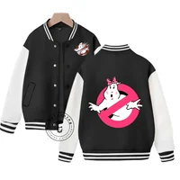 Ghostbusters Baseball Uniform Sonic 1-14 Years Old Fashion Boys and Girls Coat Cartoon Print Spring and Autumn Jacket