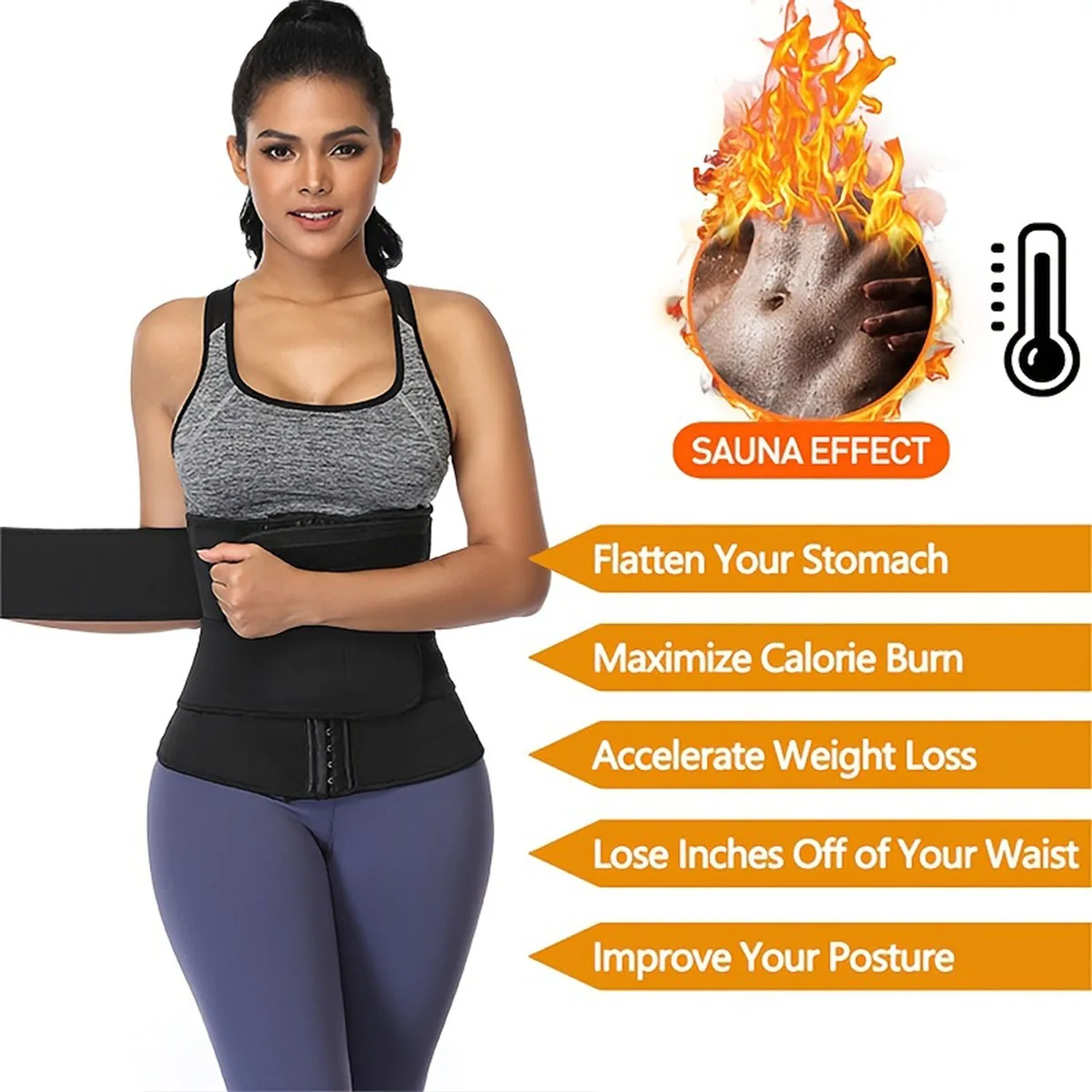 Women Waist Training Belt Waist Tightener Fitness Shaping Belt Exercise Belt