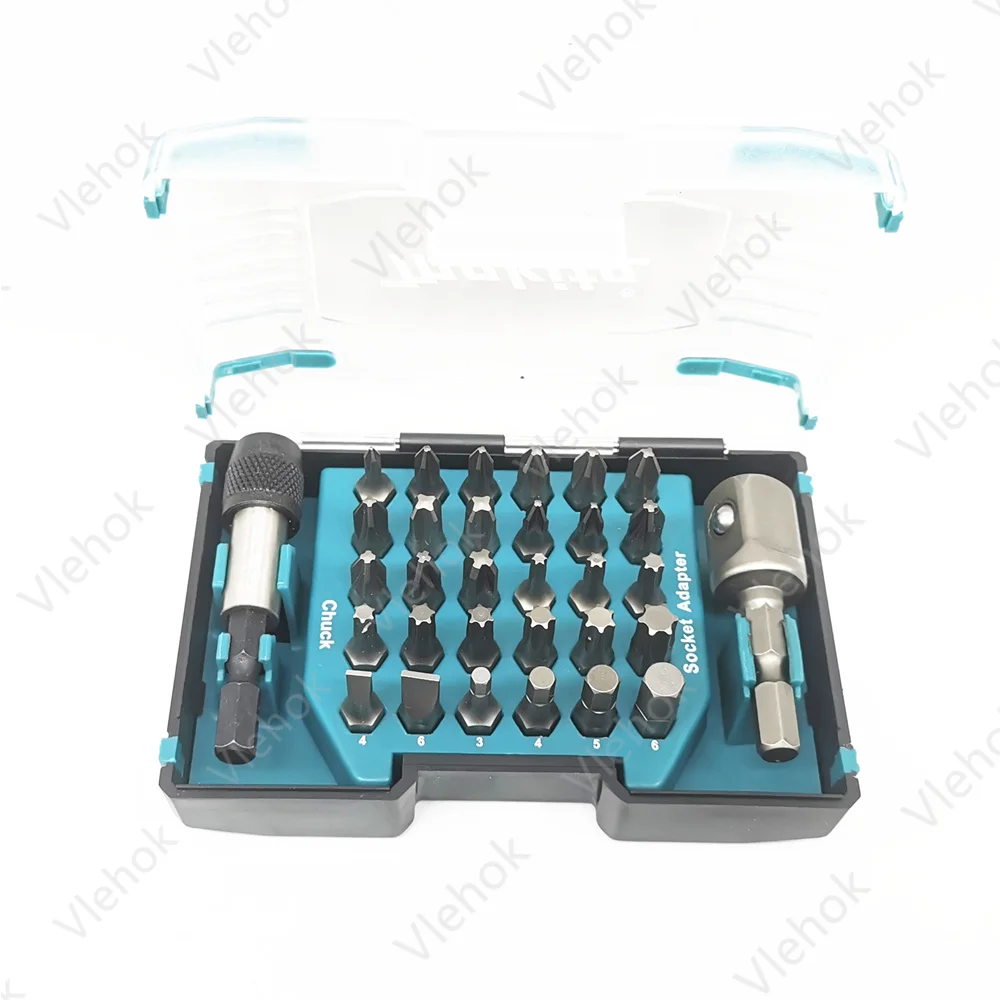 Makita D-67642 Twist Cross Batch Head Set 32Pcs Hand Drill