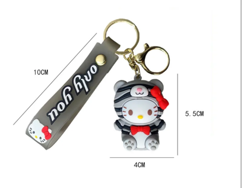 Sanrio Kuromi Melody Keychains Anime Action Figures Hello Kitty