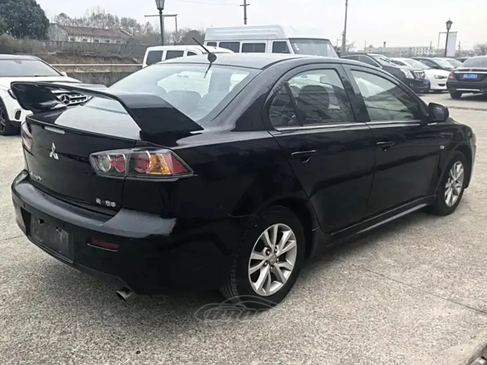 Ducktail Spoiler For Mitsubishi Lancer Cedia / Evo 7-9 – Trunk Wing, Unpainted Black ABS
