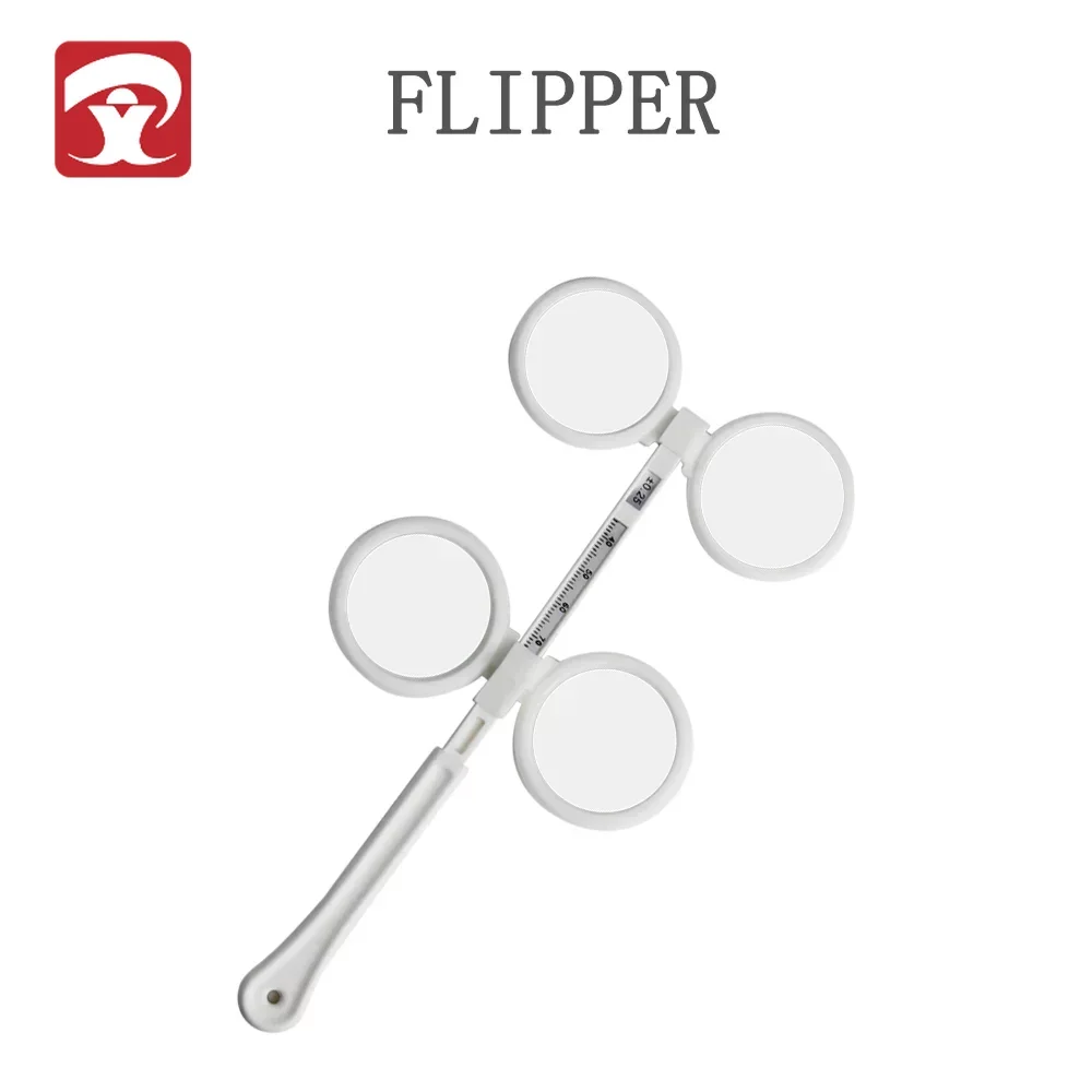 

High Quality ±0.25D To ±5.00D Scale Flip Lens Confirmation Test Optical Flipper Optometry Plastic Adjustable PD Ophthalmic FL-2