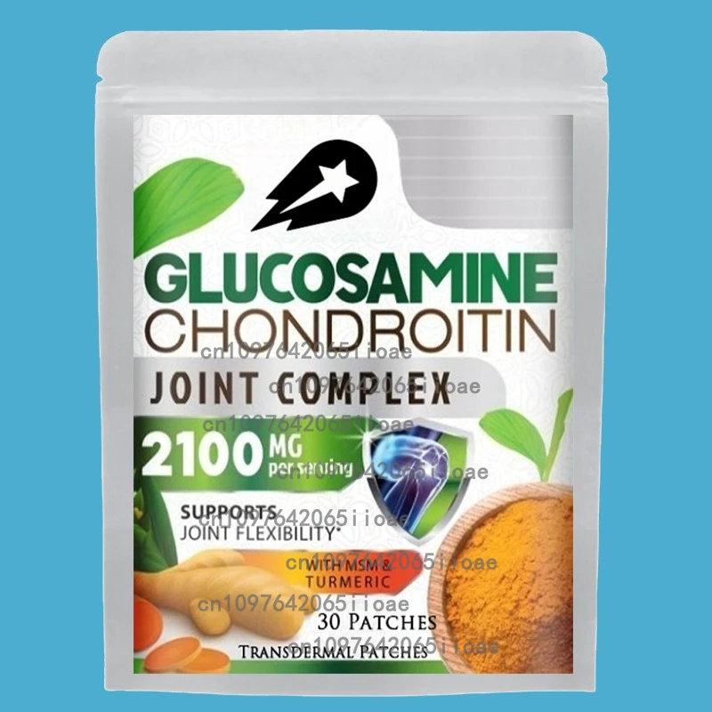 30 пластырей, транспвармические пластыри с глюкозаменом, хондроином и коллагеном Boswellia для поддержки хряща, мобильность здоровья суставов