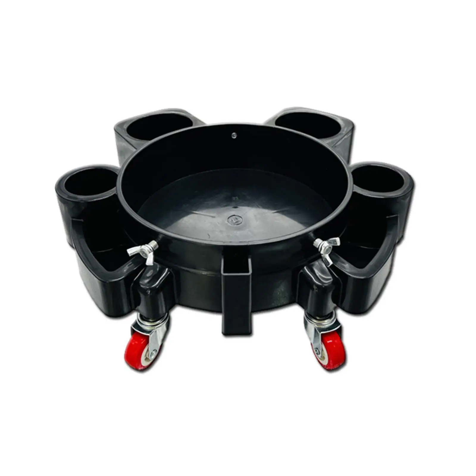 Bucket Dolly Black Rolling Bucket Dolly for Car Washing Detailing System