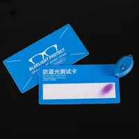 PVC Anti-Blue Light Test Card test light glasses UV test Accessories card blue light detection card Generator Card 1