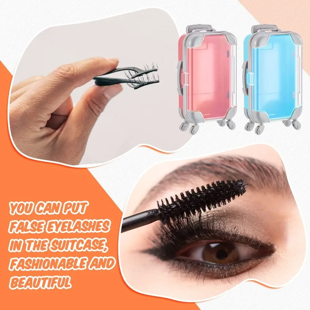 Miniature Mini Suitcase Candy Box Storage Accessories Portable Trolley Party Favor Boxs Simulation Trolley Case