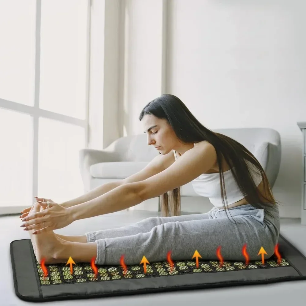 UTK Quantum Wave Heating Mat,Infrared Heating Pad,32 Passive Magnet Stones,40 Tourmaline Stones, Electric Blankets 2